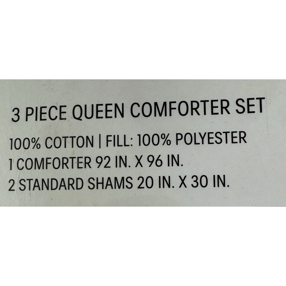 Calvin Klein Moonstone Queen 3 Pc Comforter Set Gray Purple New Cotton Shams - Picture 4 of 9